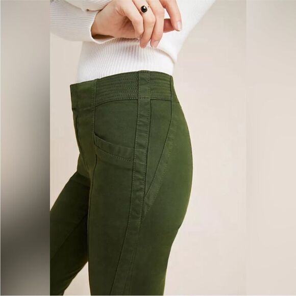 BY ANTHROPOLOGIE | Green Jefferson Utility Skinny Ankle Pants Women’s Size 29/8 - Picture 3 of 12